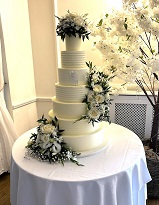 7 tier buttercream wedding cake